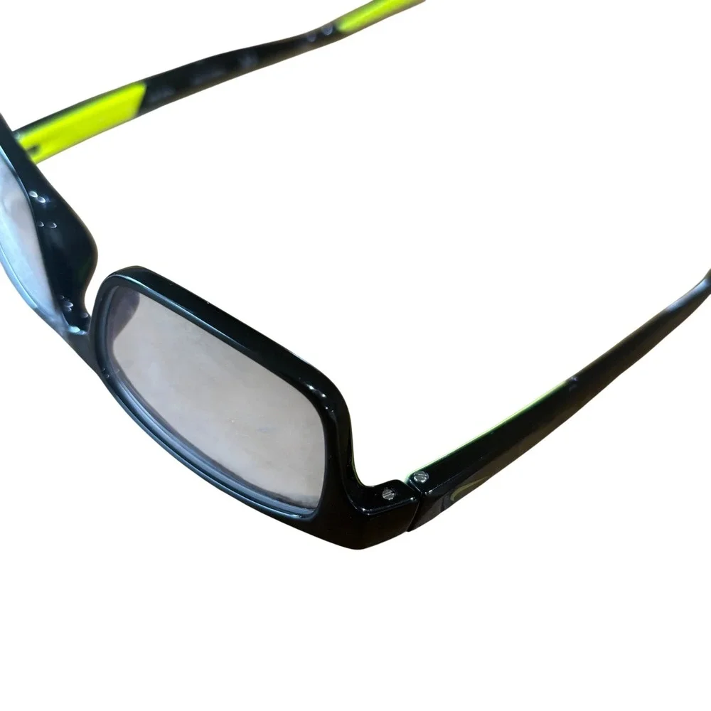 Nike 5534 Kids Eyeglasses Frames Black Volt Green Rectangular 48-15-130‎ 015